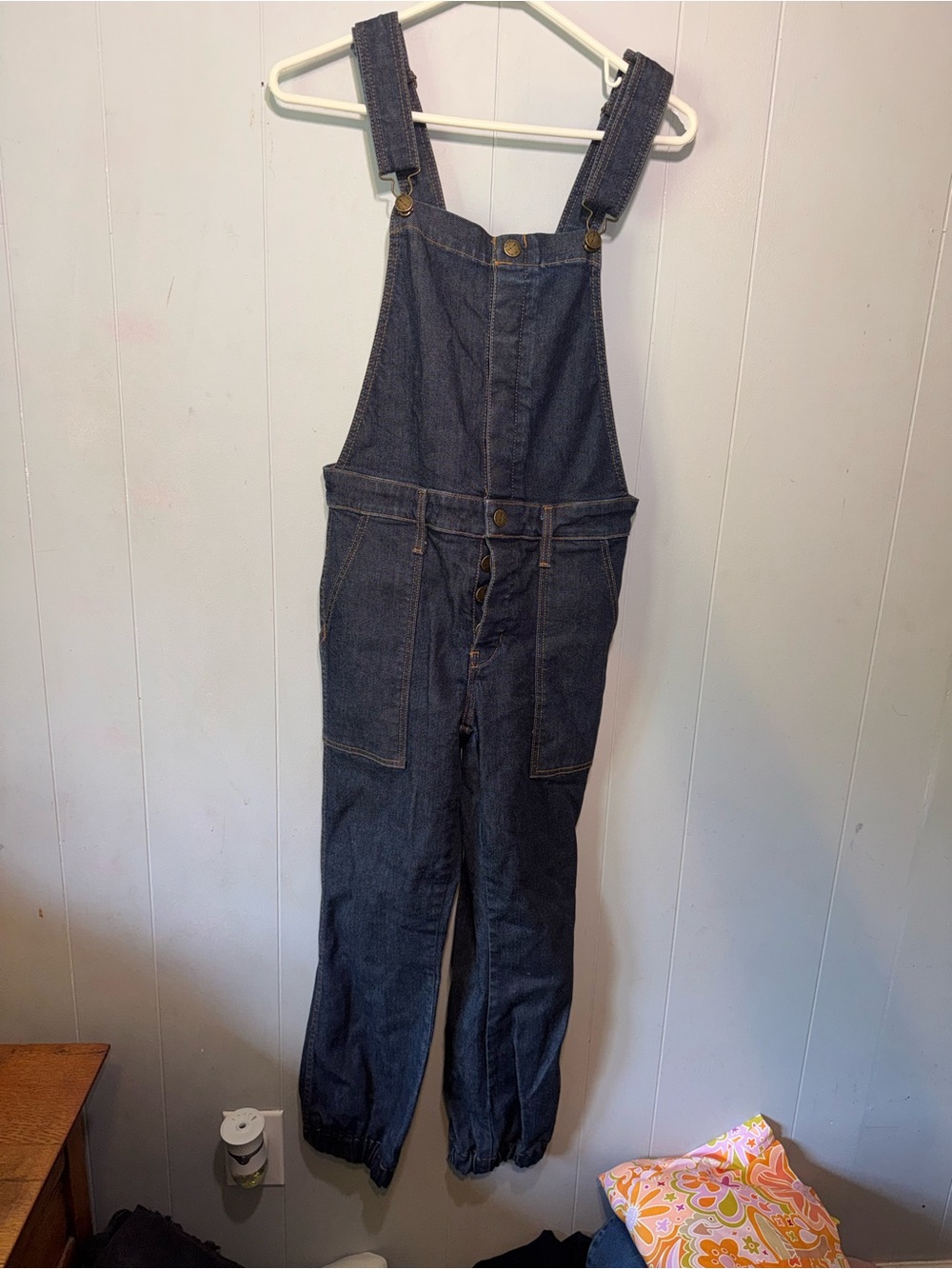 Current/Elliott Indigo Denim Relaxed Women's Overalls